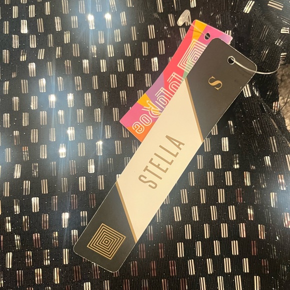 Lularoe Elegant Stella Black Sequin Open Front Jacket size small NWTNW - Picture 4 of 5